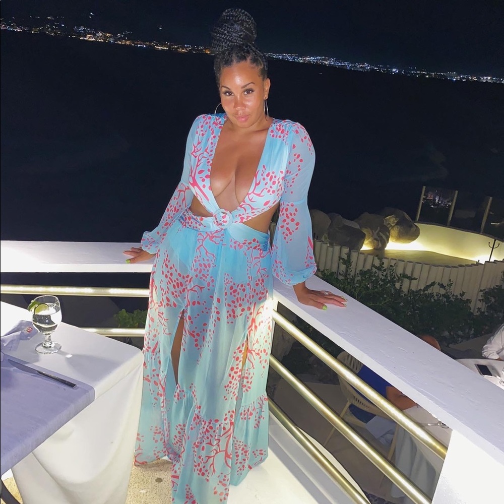 Dreamy pink blue dress